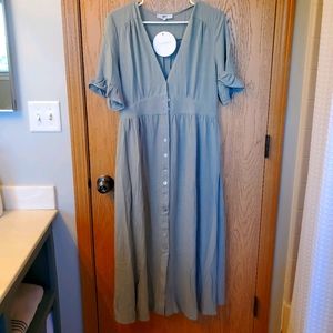 NWT Esther & Co Korbela Dress-SAGE